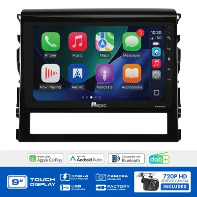 Aerpro AMDTO26 9 Inch Multimedia Receiver To Suit Toyota Landcruiser 200 Series 2016-2021
