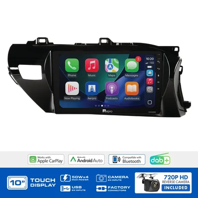 Aerpro AMDTO3 10 Inch Multimedia Receiver To Suit Toyota Hilux 2020-on - Non-amplified