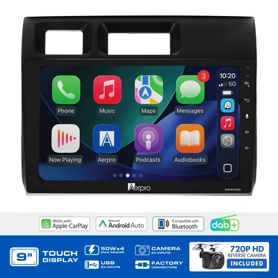 Aerpro AMDTO35 9 Inch Multimedia Receiver To Suit Toyota Landcruiser 70 Series 2023-on