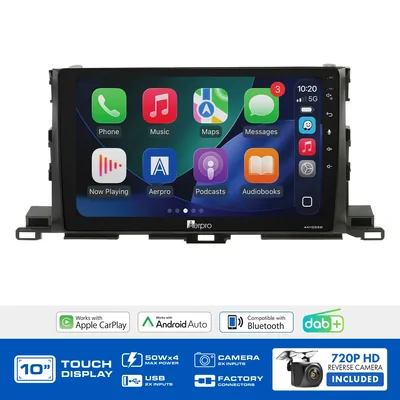 Aerpro AMDTO38 10 Inch Multimedia Receiver To Suit Toyota Kluger 2014-2019 - 360 Camera Models