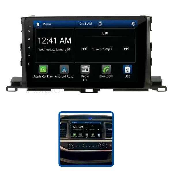 Aerpro AMTO38 10" Multimedia Receiver fits Toyota Kluger 2014-19 360 Camera Models