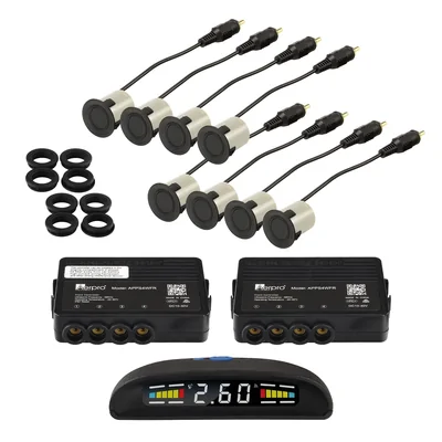 Aerpro APPS4WFR Wireless front & rear parking sensor kit with LCD display