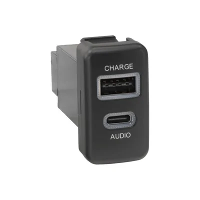 Aerpro APUSBTO6 USB-c passthrough and USB charge socket to suit Toyota 22mm x 40mm