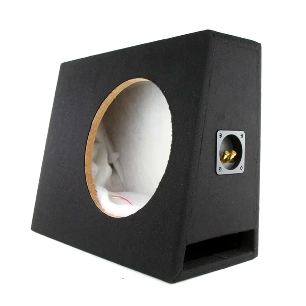 DNA Audio ASC512SLSPB 12 Inch Sealed Slimline Subwoofer Enclosure With Flat Back And Slot Port - Black