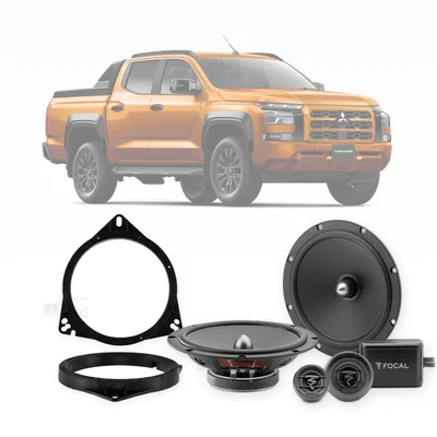 Mitsubishi Triton MV Focal 6.5-Inch Front Speaker Upgrade Bundle 2024-Onwards