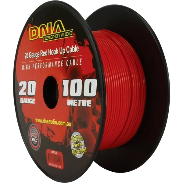 DNA Audio AWP1120 20 Gauge Single Core Power Cable Red - 100 Metres