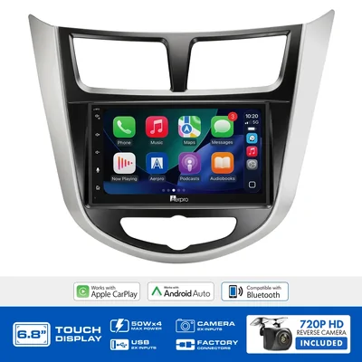 Aerpro AX8074KV 6.8" Multimedia receiver to suit Hyundai accent 2016-2020