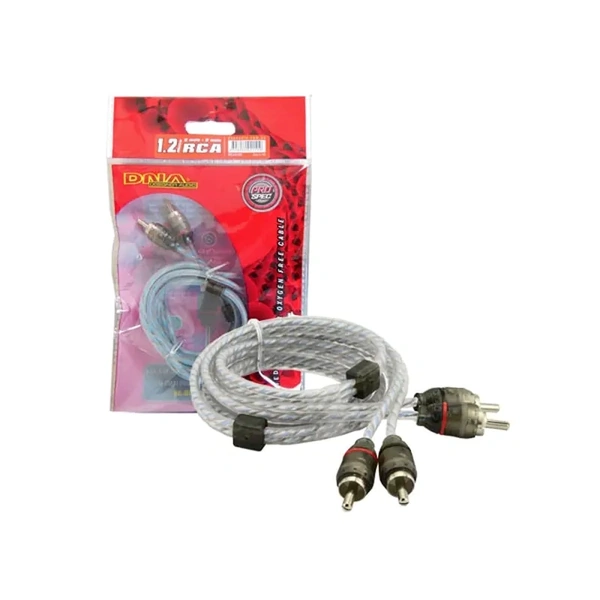 DNA Audio BRCA401BU Bulk 1.2 Metre 2 To 2 RCA Cable - Blue