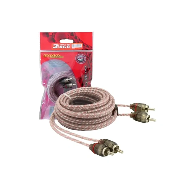 DNA Audio BRCA403R Bulk 3.0 Metre 2 To 2 RCA Cable - Red