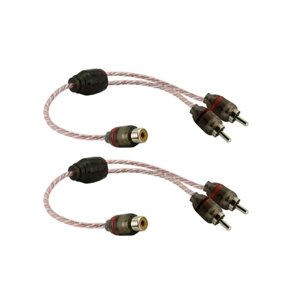 DNA Audio BRCA412R Bulk Y Split 1 Female RCA To 2 Male RCA 1 Pair Red