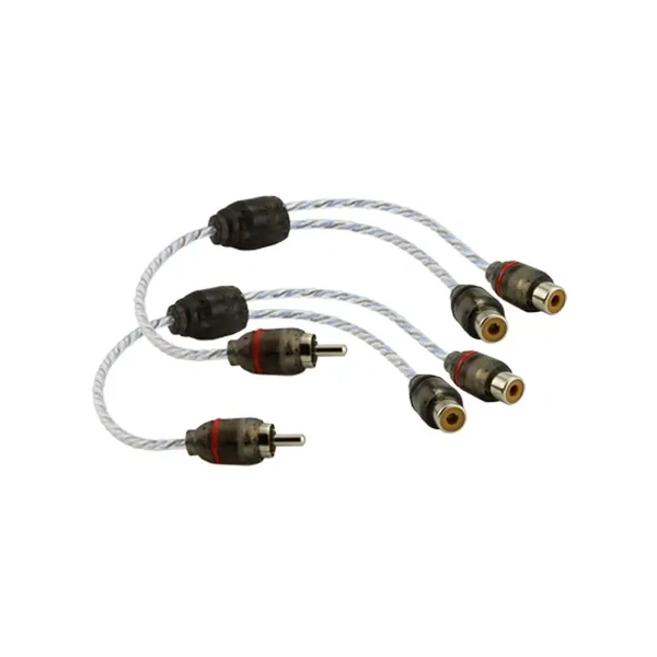 DNA Audio BRCA421BU Bulk 1 Male RCA to 2 female RCA Y split Pro Spec interconnect audio cable