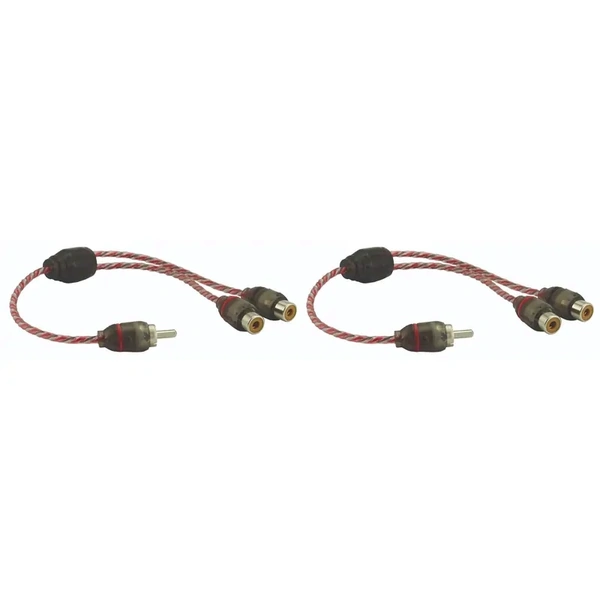 DNA Audio BRCA421R Bulk 1 Male RCA to 2 female RCA Y split Pro Spec interconnect audio cable