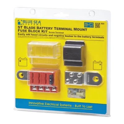 Enerdrive ST Blade Batt Term Mount Fuse Block Kit BS-5024