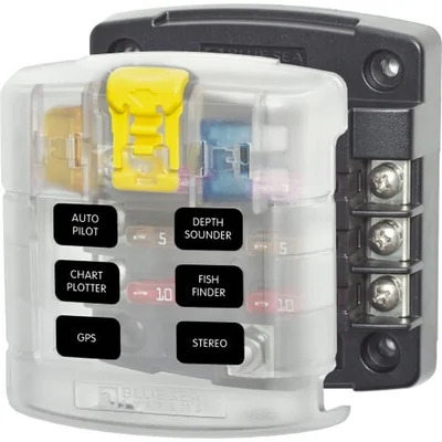 Enerdrive ST Blade Fuse Block 6 Circuit inc Cover BS-5028B