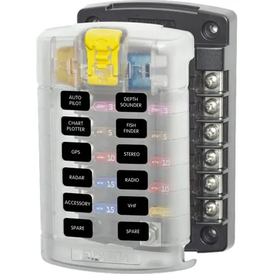 Enerdrive ST Blade Fuse Block 12 Circuit inc Cover BS-5029B