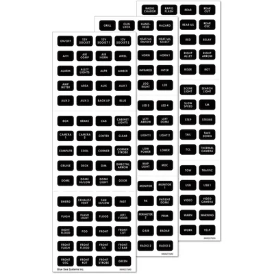 Enerdrive 60 Label Kit DC Small Black BS-8214B