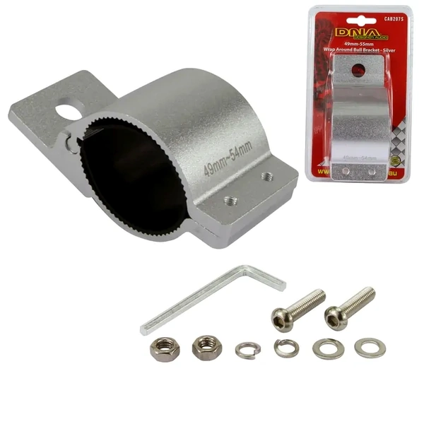 DNA Audio CAB207S 49mm-55mm Wrap Around Bull Bar Bracket - Silver