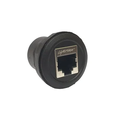 LightForce CBRJ45ROUND RJ45 Universal Round Pass-Through Connector