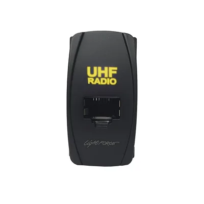 LightForce CBRJ45UY RJ45 Universal Carling Style UHF Passthrough Connector - Yellow