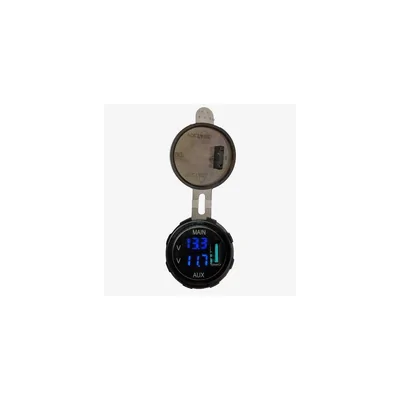LightForce CBUSB3 Dual Voltmeter with 3.0 Amp USB Fast Charger