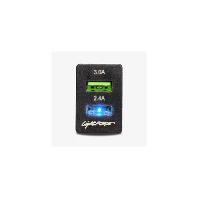 LightForce CBUSBR Dual USB to suit Ford Ranger Switch Fascia
