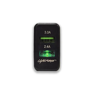 LightForce CBUSBTY Dual USB to suit Toyota