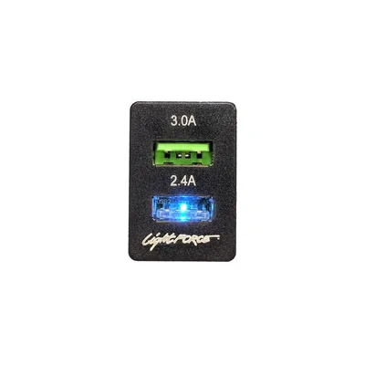 LightForce CBUSBTY2 Dual USB to suit Toyota/Holden