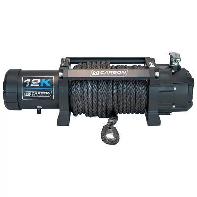 Carbon Offroad CW-12KV3X-BYOH Carbon 12K - 12000lb Winch V3X - BYO Hook