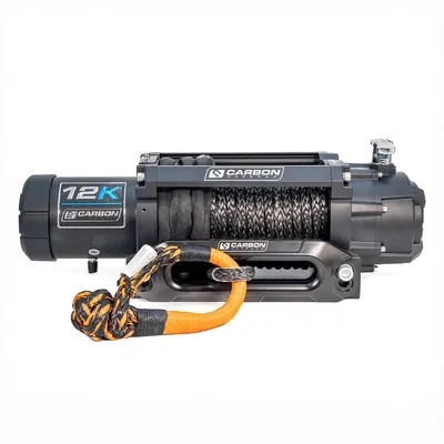 Carbon Offroad CW-12KV3XSS Carbon 12K - 12000lb Winch V3X with Soft Shackle