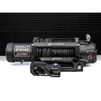 Carbon Offroad CW-XD10-24V-RED Carbon Scout Pro - 10000lb Winch V3 - 24V - RED