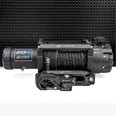 Carbon Offroad CW-XD20GRE_24V Carbon Scout Pro - 20000lb Extreme Duty Truck Winch 24V - GREEN
