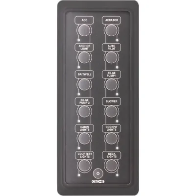 Enerdrive CZone 12-Way Waterproof Keypad (Portrait) CZ-80-911-0164-00