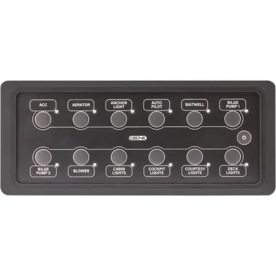 Enerdrive CZone 12-Way Waterpoof Keypad (Landscape) CZ-80-911-0165-00