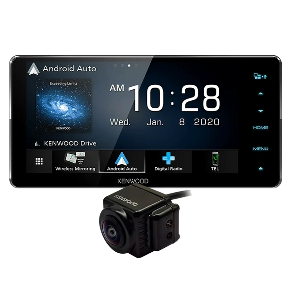 Kenwood DDX920WDABS Head Unit + CMOS-150HD Full HD Reverse Camera Bundle Wireless & Wired Apple CarPlay, Android Auto, DAB+