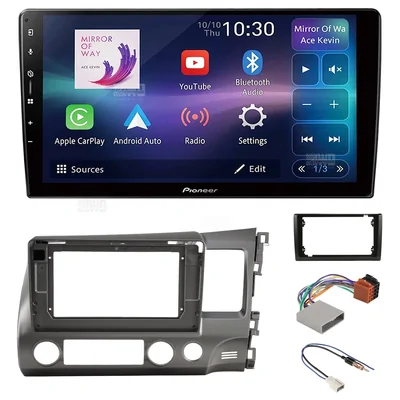 Pioneer DMH-AP6650BT + Aerpro AKHO8 Bundle 9" Trapezoid Head Unit with install kit to suit honda civic 2006-2011 without swc
