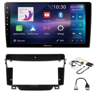 Pioneer DMH-AP6650BT + Aerpro AKHY1 Bundle 9" Trapezoid Head Unit with install kit to suit hyundai i30 2012-2017