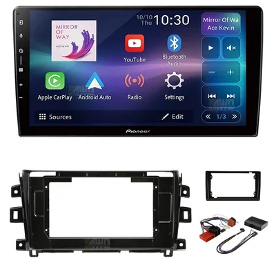 Pioneer DMH-AP6650BT + Aerpro AKNI2 Bundle 9" Trapezoid Head Unit with install kit to suit nissan navara 2015-2019 non-nav