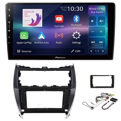Pioneer DMH-AP6650BT + Aerpro AKTO44 Bundle 9" Trapezoid Head Unit with install kit to suit toyota camry 2012-2017