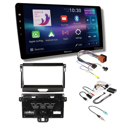 Pioneer DMH-AP6850BT + Aerpro AKFO3 Bundle 9 Inch Trapezoid Head Unit with install kit to suit ford ranger 2015-2018