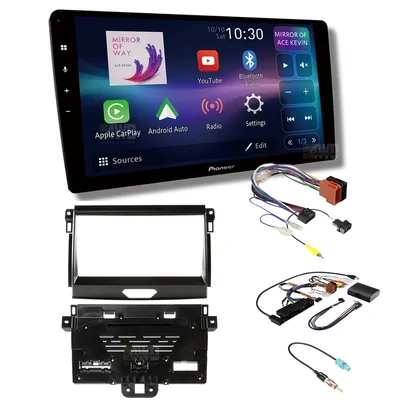 Pioneer DMH-AP6850BT + Aerpro AKFO4 Bundle 9 Inch Trapezoid Head Unit with install kit to suit ford ranger 2018-2019