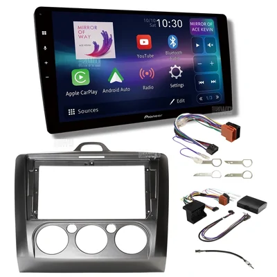 Pioneer DMH-AP6850BT + Aerpro AKFO5 Bundle 9 Inch Trapezoid Head Unit with install kit to suit ford focus 2005-2011