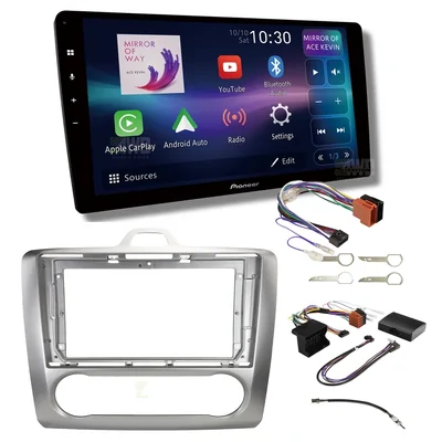 Pioneer DMH-AP6850BT + Aerpro AKFO8 Bundle 9 Inch Trapezoid Head Unit with install kit to suit ford focus 2007-2011