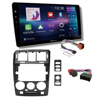 Pioneer DMH-AP6850BT + Aerpro AKHY15 Bundle 9 Inch Trapezoid Head Unit with install kit to suit hyundai getz 2002-2005