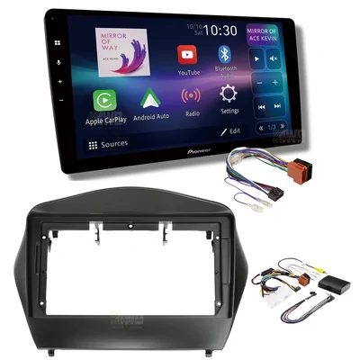 Pioneer DMH-AP6850BT + Aerpro AKHY21 Bundle 9 Inch Trapezoid Head Unit with install kit to suit hyundai ix35 2013-2015