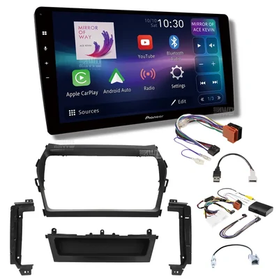 Pioneer DMH-AP6850BT + Aerpro AKHY25 Bundle 9 Inch Trapezoid Head Unit with install kit to suit hyundai santa fe 2013-2018