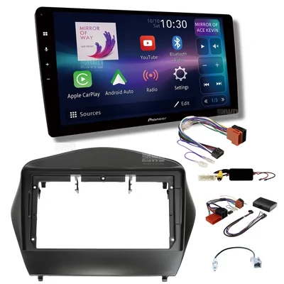 Pioneer DMH-AP6850BT + Aerpro AKHY9 Bundle 9 Inch Trapezoid Head Unit with install kit to suit hyundai ix35 2009-2013