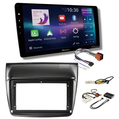 Pioneer DMH-AP6850BT + Aerpro AKMB2 Bundle 9 Inch Trapezoid Head Unit with install kit to suit mitsubishi triton & challenger 2009-2011
