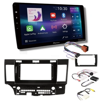 Pioneer DMH-AP6850BT + Aerpro AKMB6 Bundle 9 Inch Trapezoid Head Unit with install kit to suit mitsubishi lancer 2007-2013