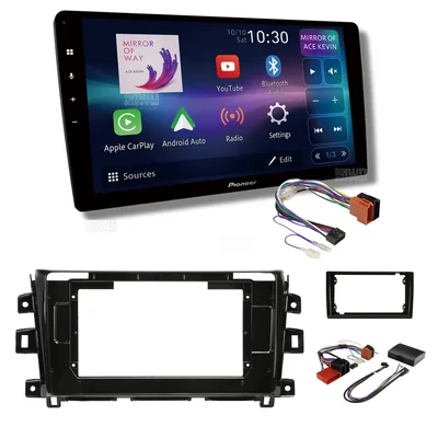 Pioneer DMH-AP6850BT + Aerpro AKNI2 Bundle 9 Inch Trapezoid Head Unit with install kit to suit nissan navara 2015-2019 non-nav