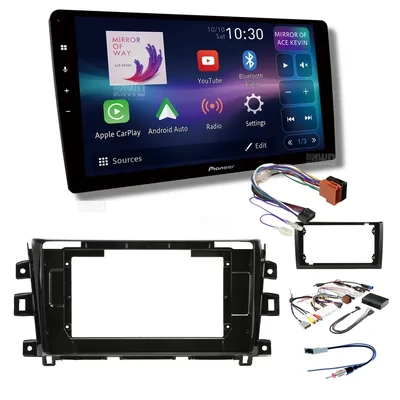 Pioneer DMH-AP6850BT + Aerpro AKNI3 Bundle 9 Inch Trapezoid Head Unit with install kit to suit nissan navara 2018-2019
